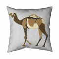 Begin Home Decor 20 x 20 in. Retro Dromadaire-Double Sided Print Indoor Pillow 5541-2020-AN302-1